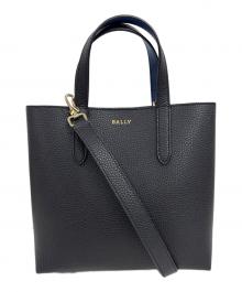 BALLY（バリー）の古着「Roryぺブル加工レザー2WAYバッグ」｜ブラック