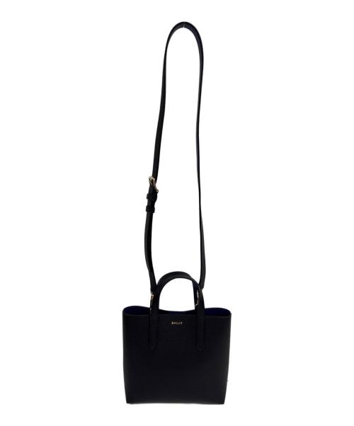 BALLY（バリー）BALLY (バリー) Roryぺブル加工レザー2WAYバッグ ブラックの古着・服飾アイテム