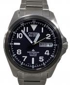 CITIZENシチズン）の古着「フィールドウオッチ CITIZEN プロマスター H100-S074304」｜ブラック