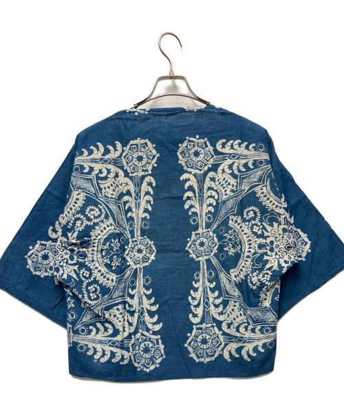 45rpm（45アールピーエム）45rpm (45アールピーエム) 半袖ブラウス ブルー サイズ:FREEの古着・服飾アイテム