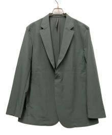 DESCENTE ALLTERRAIN（デザイント オルテライン）の古着「テックスリムテーラードジャケット」｜グリーン