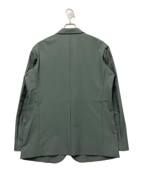 DESCENTE ALLTERRAIN（デザイント オルテライン）Descente ALLTERRAIN (デザイント オルテライン) テックスリムテーラードジャケット グリーンの古着・服飾アイテム