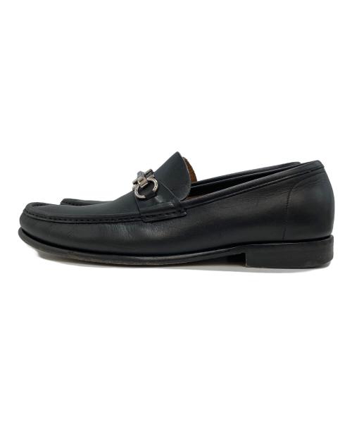 Salvatore Ferragamo（サルヴァトーレ フェラガモ）Salvatore Ferragamo (サルヴァトーレ フェラガモ) ビットローファー ブラック サイズ:9の古着・服飾アイテム