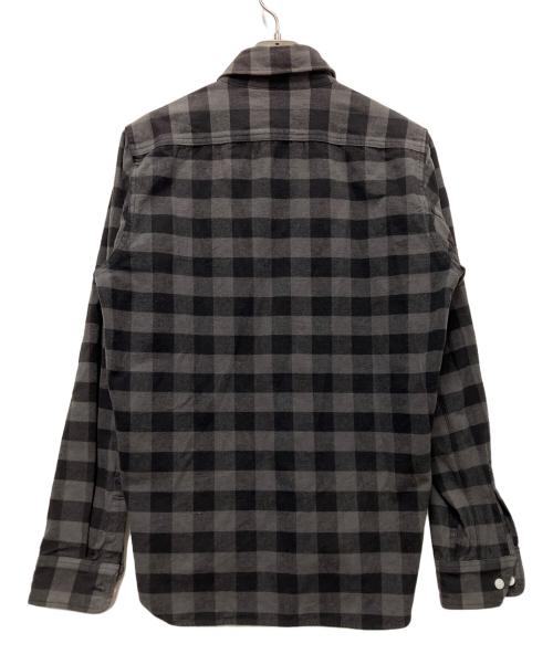 A BATHING APE（アベイシングエイプ）A BATHING APE (アベイシングエイプ) グレーブロックチェックシャツジャケット グレー×ブラック サイズ:Mの古着・服飾アイテム