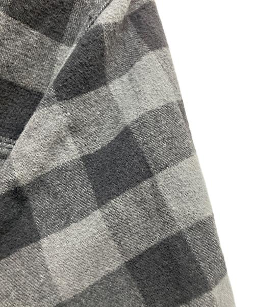A BATHING APE（アベイシングエイプ）A BATHING APE (アベイシングエイプ) グレーブロックチェックシャツジャケット グレー×ブラック サイズ:Mの古着・服飾アイテム