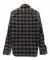 A BATHING APE (アベイシングエイプ) グレーブロックチェックシャツジャケット グレー×ブラック サイズ:M：7000円