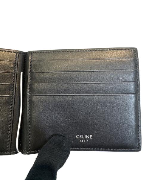 CELINE（セリーヌ）CELINE (セリーヌ) トリオンフキャンバスビルクリップウォレットカードケース ブラウンの古着・服飾アイテム
