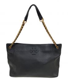 TORY BURCH（トリーバーチ）の古着「マックグロー トートバッグ」｜ブラック