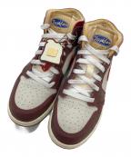 NIKEナイキ）の古着「ミッドカットスニーカー」｜レッド×ベージュ