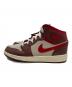 NIKE (ナイキ) ミッドカットスニーカー レッド×ベージュ サイズ:23.5：6000円