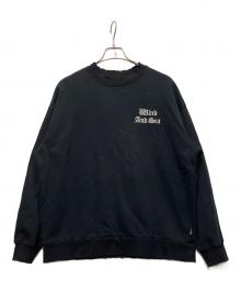 WIND AND SEA（ウィンダンシー）の古着「flocky Crewneck Sweatshirt」｜ブラック