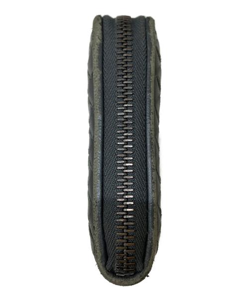 BOTTEGA VENETA（ボッテガベネタ）BOTTEGA VENETA (ボッテガベネタ) ラウンドファスナー財布 グレーの古着・服飾アイテム