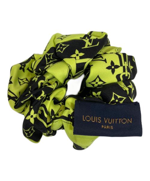 LOUIS VUITTON（ルイ ヴィトン）LOUIS VUITTON (ルイ ヴィトン) コンフィデンシャル シュシュ ブラック×ライトグリーンの古着・服飾アイテム