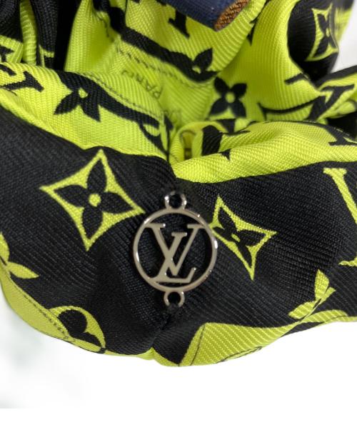 LOUIS VUITTON（ルイ ヴィトン）LOUIS VUITTON (ルイ ヴィトン) コンフィデンシャル シュシュ ブラック×ライトグリーンの古着・服飾アイテム