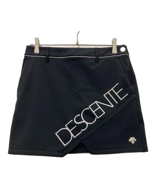 DESCENTE GOLF（デサントゴルフ）DESCENTE GOLF (デサントゴルフ) 裏起毛ストレッチスカート ブラック サイズ:64の古着・服飾アイテム