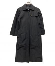 BURBERRY LONDON（バーバリーロンドン）の古着「裏ダークチェック比翼コート」｜ブラック