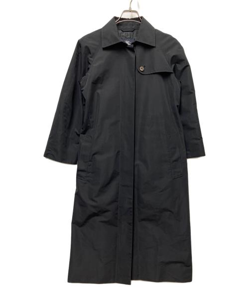 BURBERRY LONDON（バーバリーロンドン）BURBERRY LONDON (バーバリーロンドン) 裏ダークチェック比翼コート ブラック サイズ:38の古着・服飾アイテム