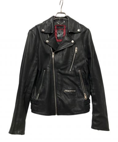 ダブルライダース ジャケット 46 DIESEL ディーゼル 中古・古着通販】DIESEL (ディーゼル) ダブルライダースジャケット