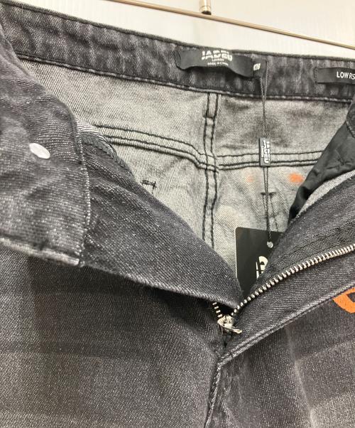 Jaded London（ジェイデッドロンドン）Jaded London (ジェイデッドロンドン) Y2K ScreenPrint Low Rise Jeans グレー サイズ:W28の古着・服飾アイテム