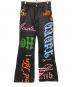 Jaded London（ジェイデッドロンドン）の古着「Y2K ScreenPrint Low Rise Jeans」｜グレー