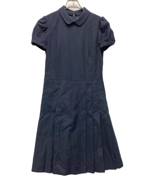 RED VALENTINO（レッドヴァレンティノ）RED VALENTINO (レッドヴァレンティノ) 半袖ワンピース ネイビー サイズ:40の古着・服飾アイテム