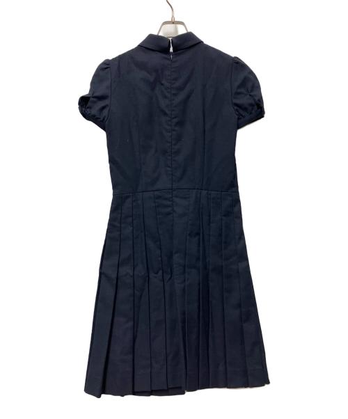 RED VALENTINO（レッドヴァレンティノ）RED VALENTINO (レッドヴァレンティノ) 半袖ワンピース ネイビー サイズ:40の古着・服飾アイテム