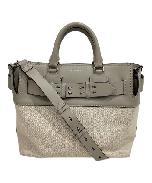BURBERRY（バーバリー）BURBERRY (バーバリー) Belt Bag Medium　ベルトバッグ ミディアム 2WAY ハンドバッグ ベージュの古着・服飾アイテム