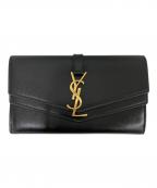 Saint Laurent Parisサンローランパリ）の古着「シェルピス長財布」｜ブラック