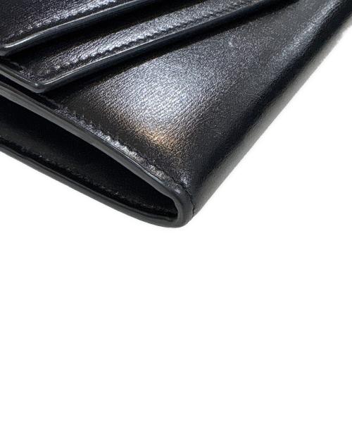 Saint Laurent Paris（サンローランパリ）Saint Laurent Paris (サンローランパリ) シェルピス長財布 ブラックの古着・服飾アイテム
