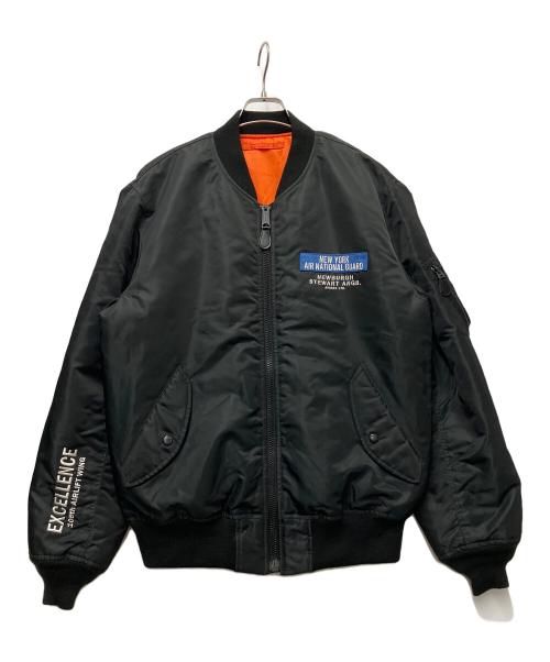 AVIREX（アヴィレックス）AVIREX (アヴィレックス) ピンナップガール MA-1ジャケット ブラック×オレンジ サイズ:不明の古着・服飾アイテム