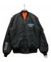 AVIREX（アヴィレックス）の古着「ピンナップガール MA-1ジャケット」｜ブラック×オレンジ