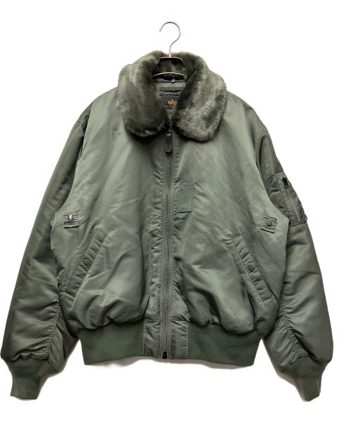 ALPHA INDUSTRIES（アルファインダストリーズ）ALPHA INDUSTRIES (アルファインダストリーズ) フライトジャケット カーキ サイズ:XLの古着・服飾アイテム