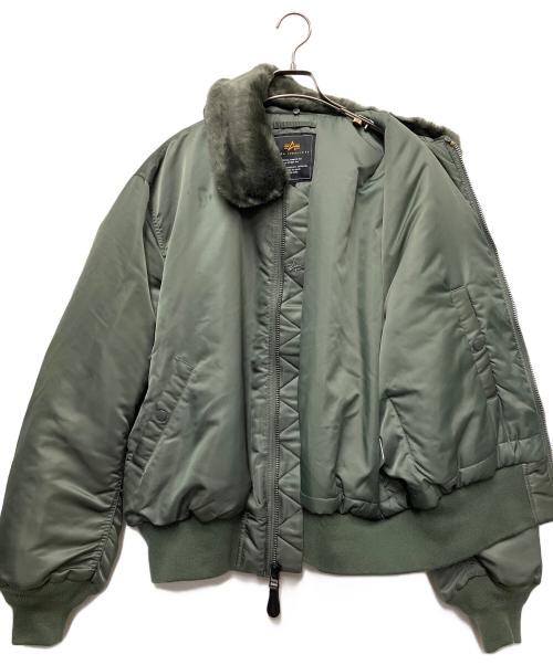ALPHA INDUSTRIES（アルファインダストリーズ）ALPHA INDUSTRIES (アルファインダストリーズ) フライトジャケット カーキ サイズ:XLの古着・服飾アイテム