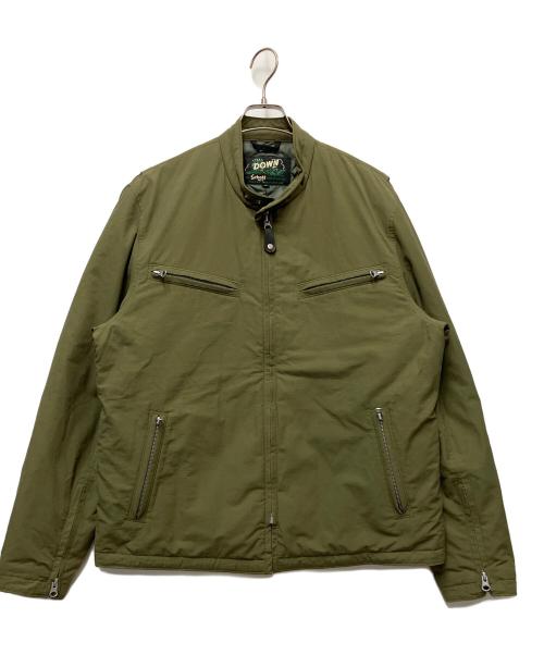 Schott（ショット）Schott (ショット) CAFE RACER DOWN JACKET カーキ サイズ:XLの古着・服飾アイテム