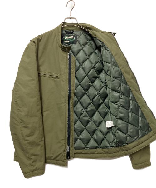 Schott（ショット）Schott (ショット) CAFE RACER DOWN JACKET カーキ サイズ:XLの古着・服飾アイテム