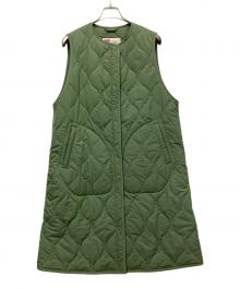 Traditional Weatherwear（トラディショナルウェザーウェア）の古着「キルティングロングジレ」｜グリーン