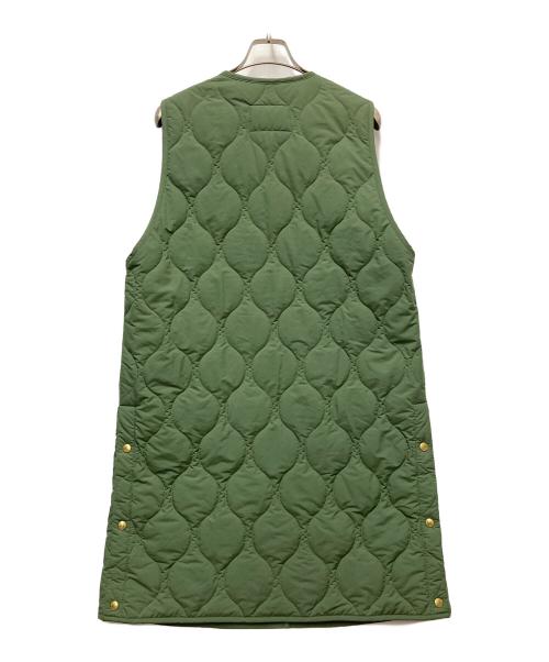 Traditional Weatherwear（トラディショナルウェザーウェア）Traditional Weatherwear (トラディショナルウェザーウェア) キルティングロングジレ グリーン サイズ:34の古着・服飾アイテム