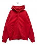 SUPREMEシュプリーム）の古着「Work ZipUpHooded Sweatshirt」｜レッド