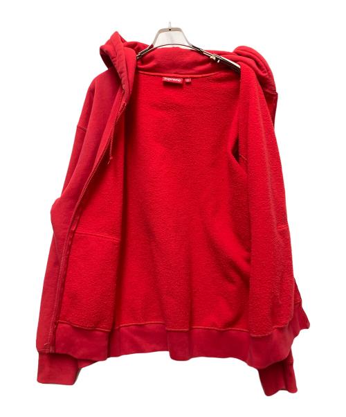 SUPREME（シュプリーム）Supreme (シュプリーム) Work ZipUpHooded Sweatshirt レッド サイズ:Lの古着・服飾アイテム