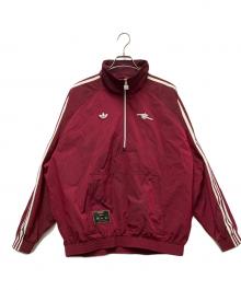adidas（アディダス）の古着「アーセナル テラスアイコン ハーフジップ ジャケット」｜ワインレッド