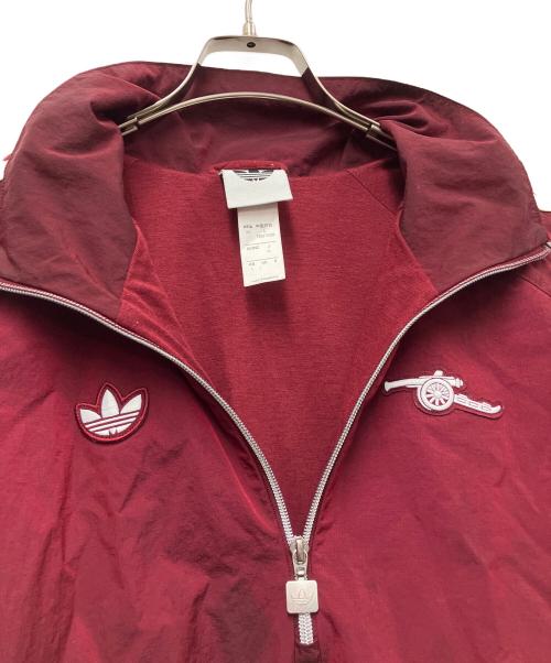 adidas（アディダス）adidas (アディダス) アーセナル テラスアイコン ハーフジップ ジャケット ワインレッド サイズ:XLの古着・服飾アイテム