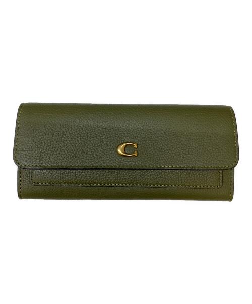 COACH（コーチ）COACH (コーチ) ミラ ロングフラップウォレット グリーンの古着・服飾アイテム