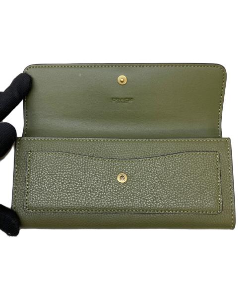 COACH（コーチ）COACH (コーチ) ミラ ロングフラップウォレット グリーンの古着・服飾アイテム