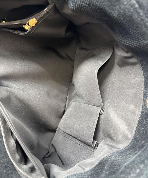 FEILER（フェイラー）FEILER (フェイラー) トートバッグ ブラック×グリーンの古着・服飾アイテム