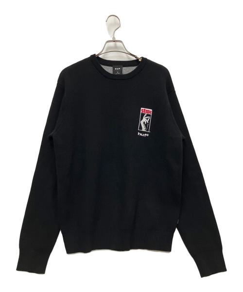 HUF（ハフ）HUF (ハフ) 厚手ニット ブラック サイズ:Sの古着・服飾アイテム