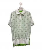 MM6 Maison Margielaエムエムシックスメゾンマルジェラ）の古着「半袖シャツ」｜ホワイト×グリーン