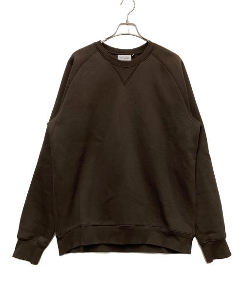 CarHartt（カーハート）CarHartt (カーハート) CHASE SWEATSHIRT ブラウン サイズ:XLの古着・服飾アイテム