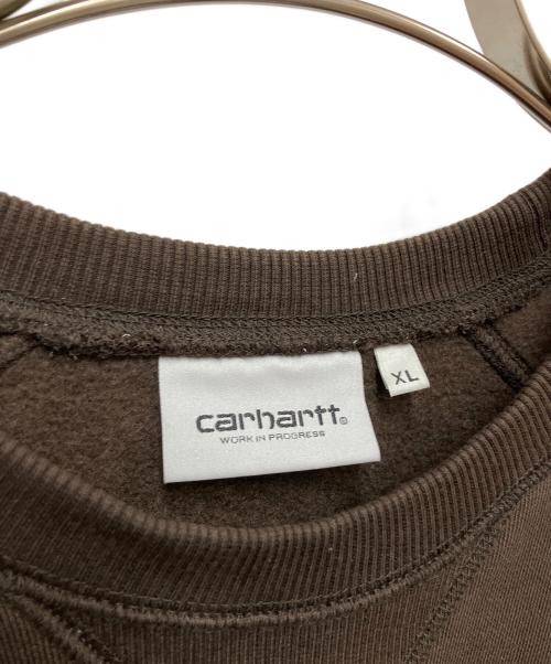 CarHartt（カーハート）CarHartt (カーハート) CHASE SWEATSHIRT ブラウン サイズ:XLの古着・服飾アイテム