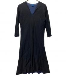 JURGEN LEHL（ヨーガンレール）の古着「長袖ワンピース」｜ブラック×ネイビー