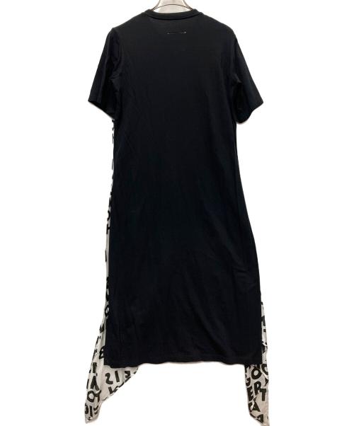 MM6 Maison Margiela（エムエムシックスメゾンマルジェラ）MM6 Maison Margiela (エムエムシックスメゾンマルジェラ) 半袖ワンピース ブラック×ホワイト サイズ:Sの古着・服飾アイテム